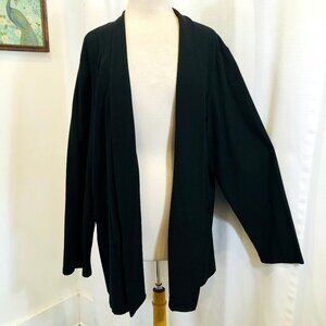 Eileen Fisher Woman Black Knit Soft Jacket